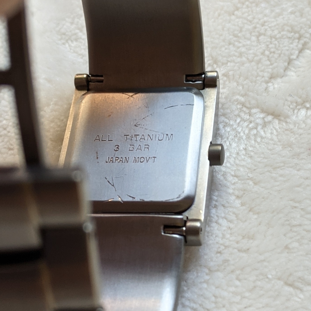 Titanium Rectangle Face Watch - image 4